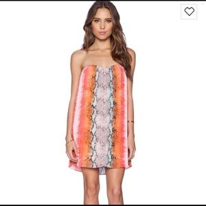 Lovers + Friends Sunburst dress - Aztec Python